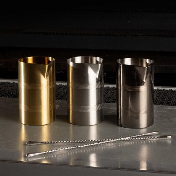 Cocktail Kingdom - Mixtin Stirring Tin - 625 mL (21 oz.) - Gunmetal Black Plated Stainless Steel