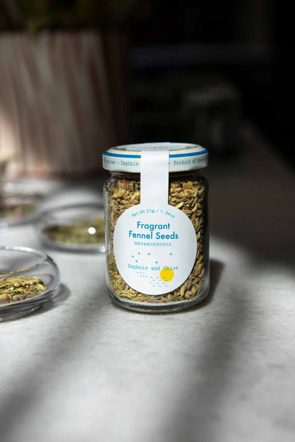 Daphnis And Chloe - Frangrant Fennel Seeds - Glass Jar - 55 g