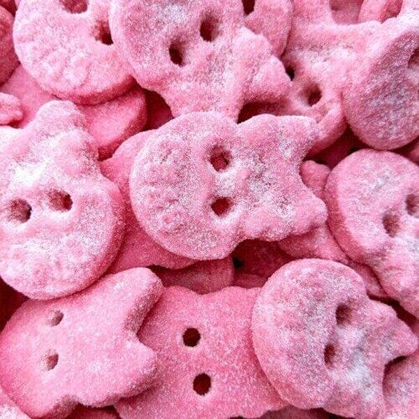 BUBS Godis - Skalle - Cool Raspberry - Sour Gummy Candy - 90 g