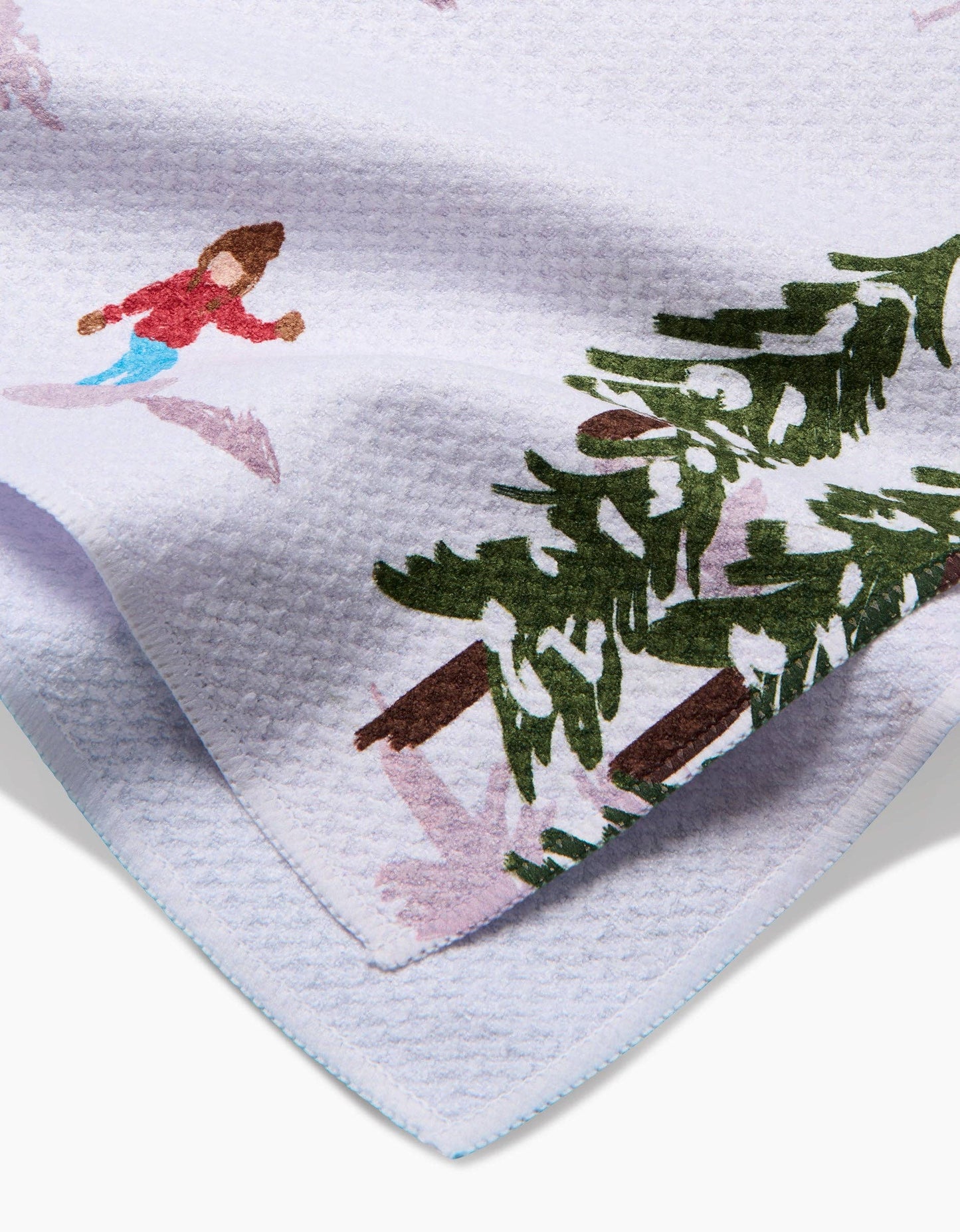 Geometry - Winter Skiing Trip Tea Towel