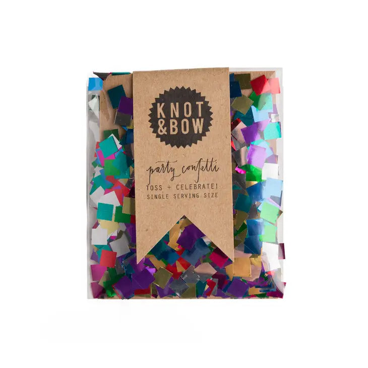 Knot & Bow - Metallic Rainbow Single Serving Size Confetti
