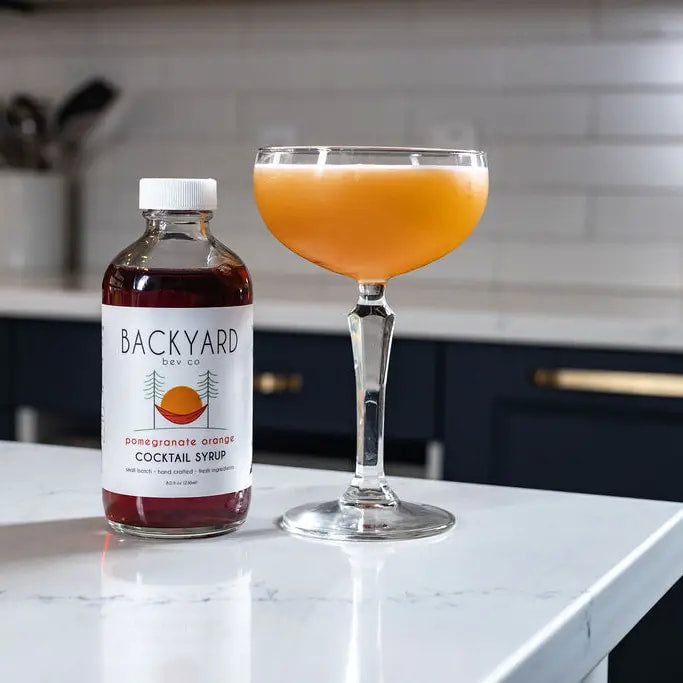 Backyard Bev Co. - Pomegranate Orange-Blossom Cocktail Syrup
