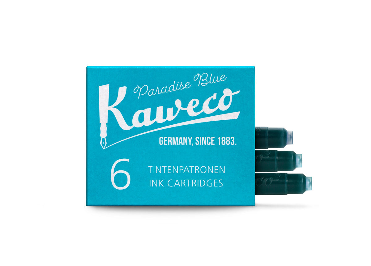 Kaweco - Ink Cartridges - Paradise Blue - 6 Cartridges