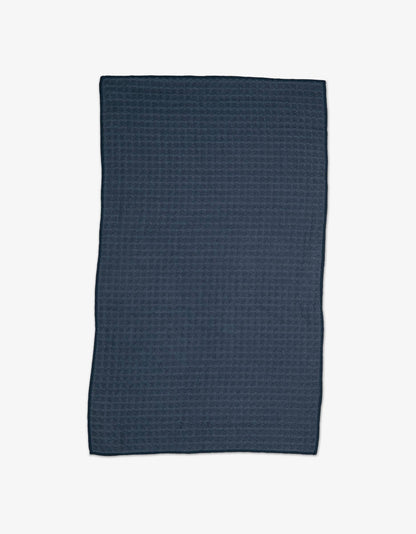 Geometry - Midnight Blue - Waffle Bath Towel