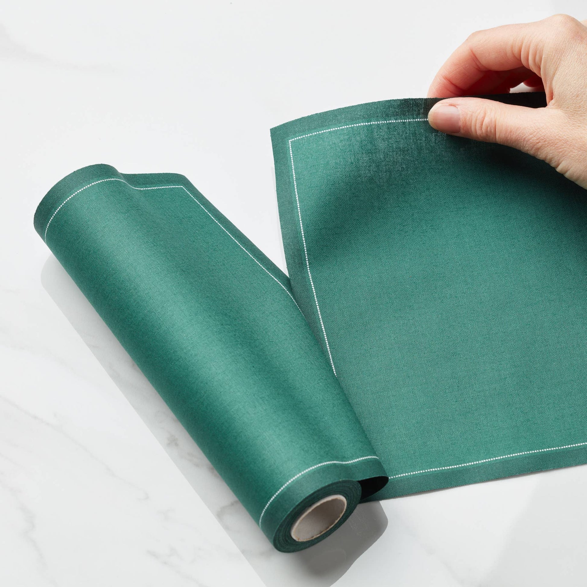 MY DRAP - English Green Cotton Cocktail Napkins 50 Units
