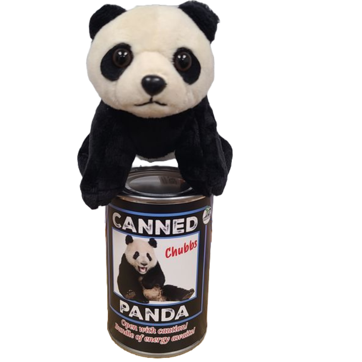 Canned Gifts - Chubbs The Canned Panda - Stuffed Animal