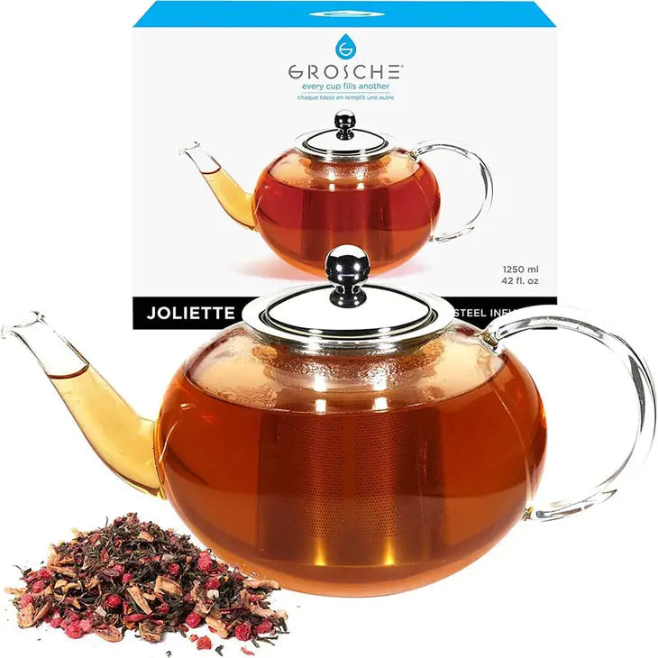 Grosche - Joliette Glass Infuser Teapot - 1250 mL / 42 oz.