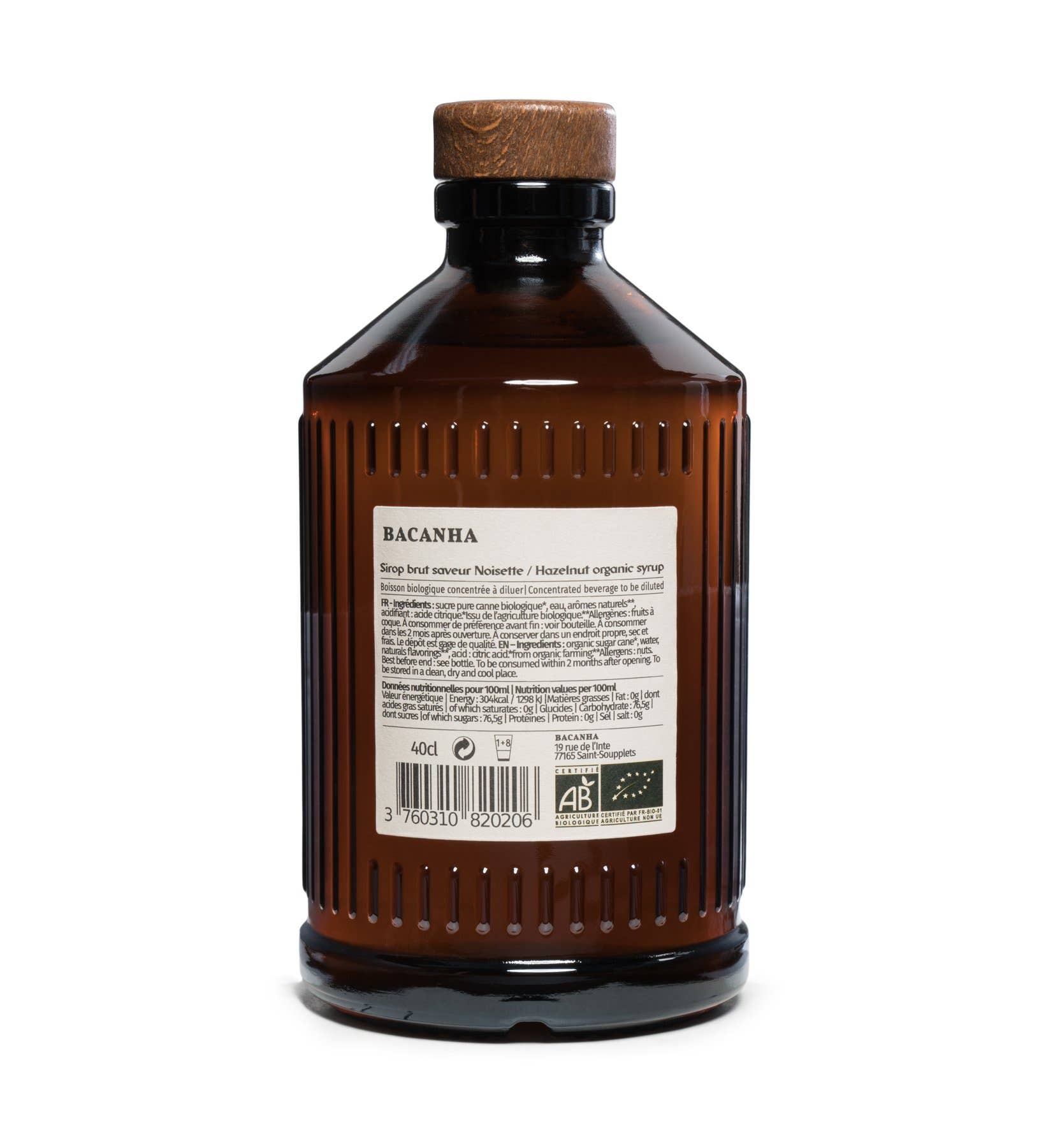 Bacanha - Hazelnut Syrup - 13.5 oz.