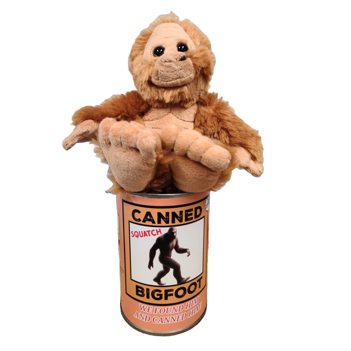 Canned Gifts - Squatch The Canned Bigfoot - Stuffed Animal