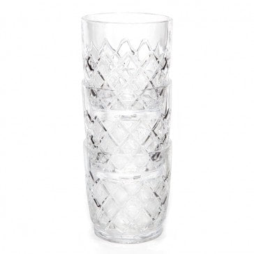 Cocktail Kingdom - Yarai Stackable Double Rocks Glasses - 10 oz. (295 mL) - 6 Pack