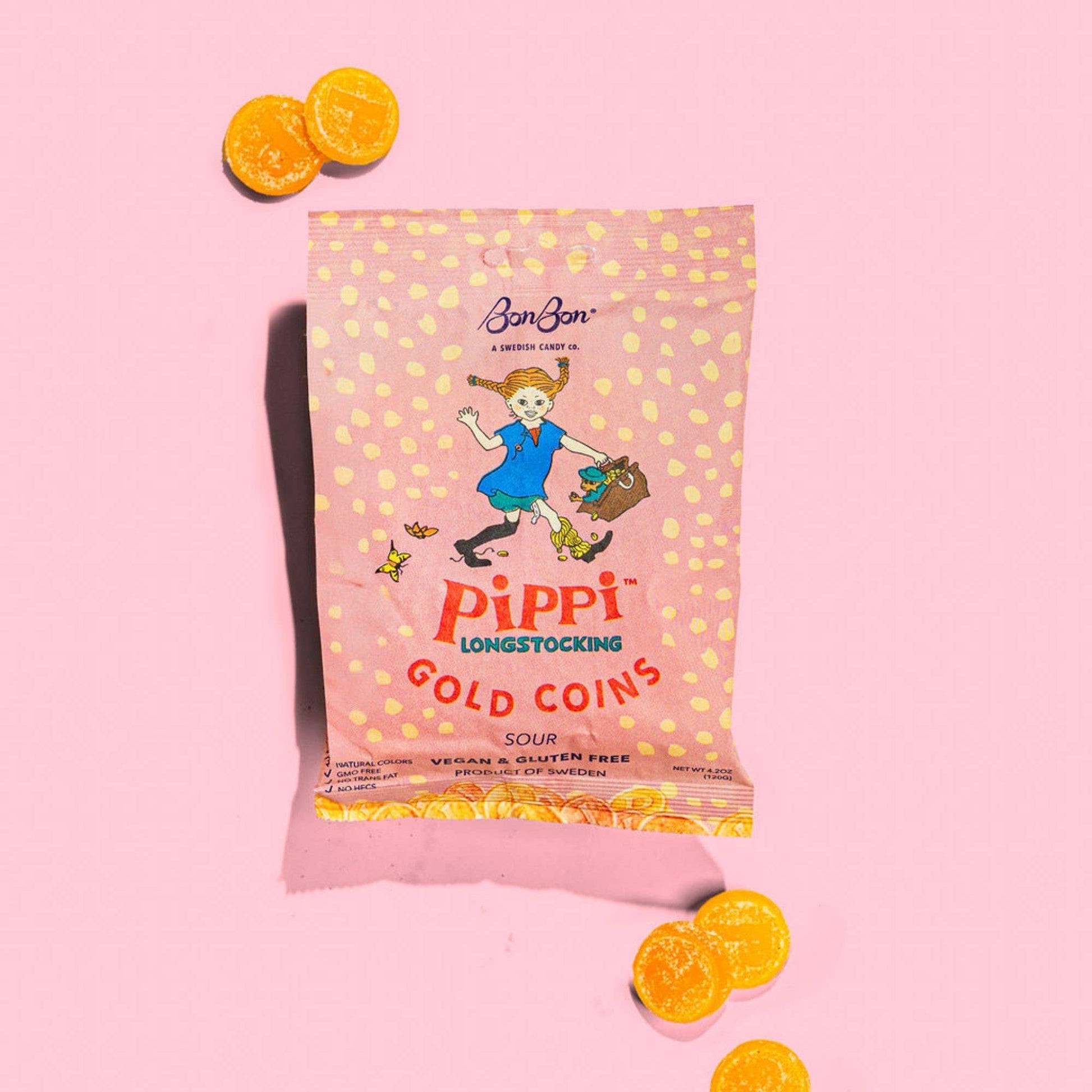 BonBon - Pippi Longstocking Gold Coins - 4.2 oz. (120 g)