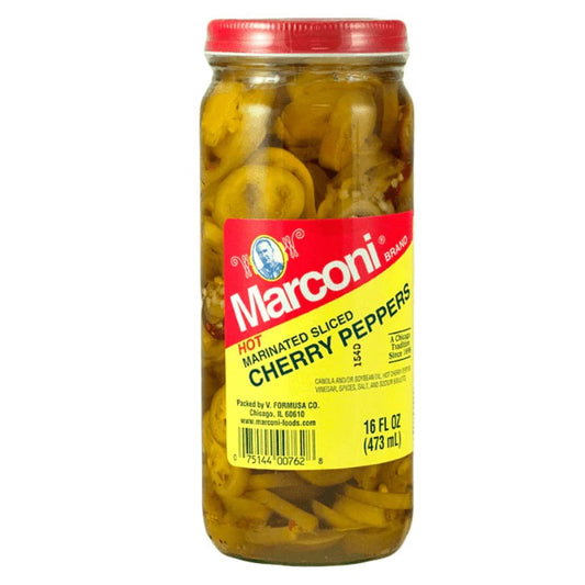 Marconi - Hot Sliced Cherry Peppers - 16 oz.