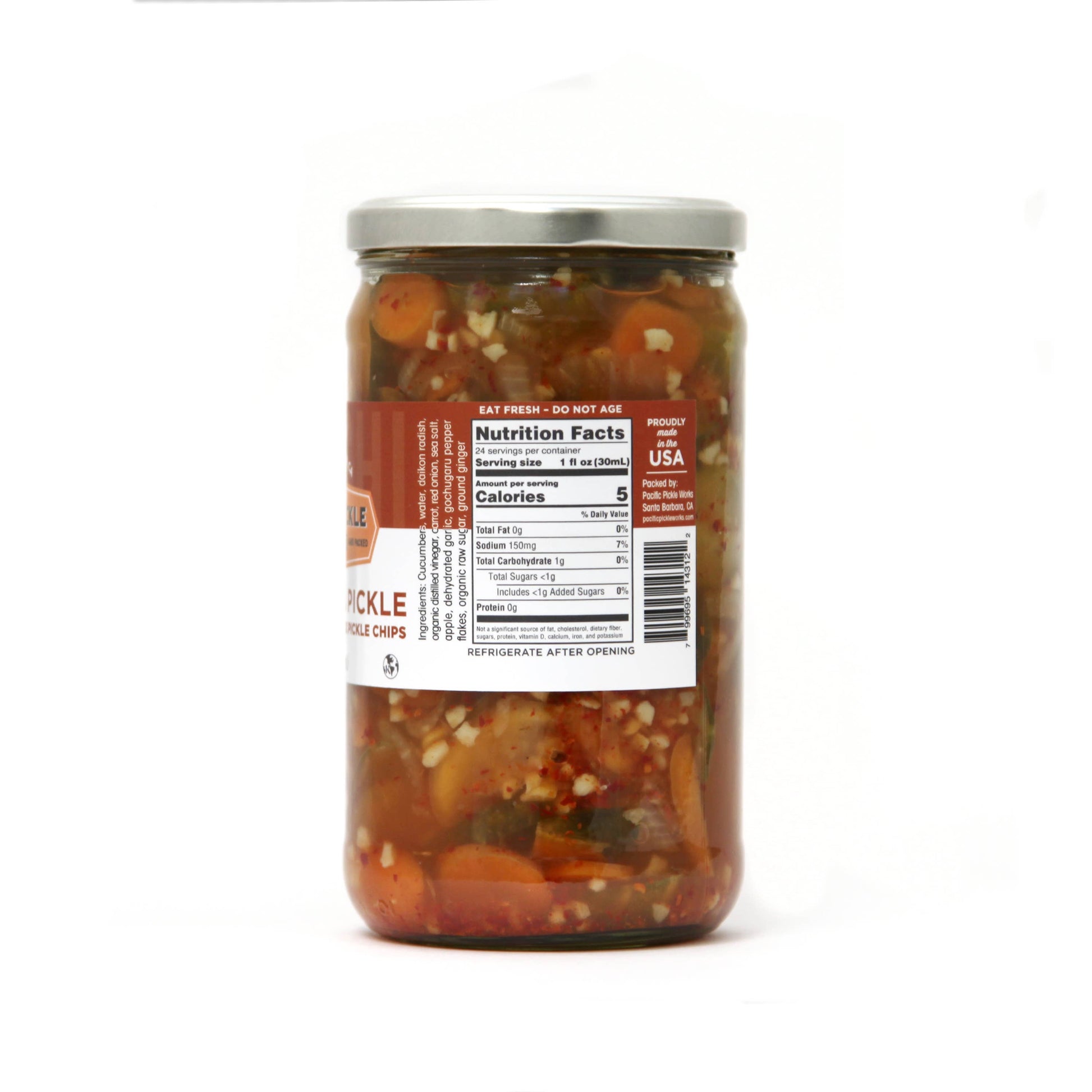 Pacific Pickle Works - Kimchi Meets Pickle - Pickle Chips - 24 oz.