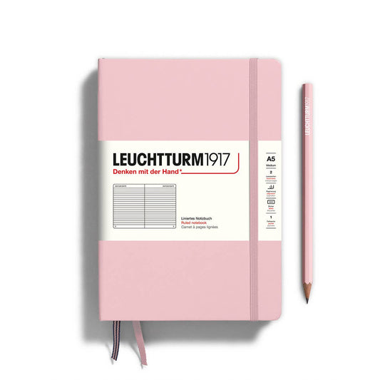 LEUCHTTURM1917 - Notebooks - Medium (A5) - Ruled, Hardcover, Powder