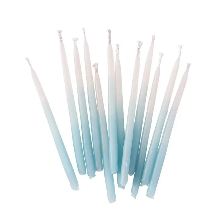 Knot & Bow - Aqua Ombre Beeswax Birthday Candles
