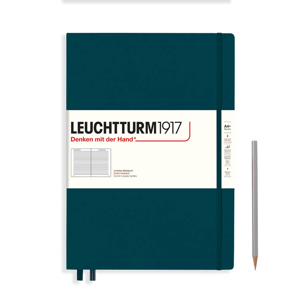 LEUCHTTURM1917 - Notebooks - Master Classic (A4+) - 235 Pages - Ruled, Pacific Green