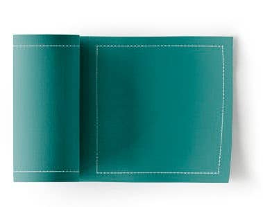 MY DRAP - Caribbean Green Cotton Cocktail Napkins 50 Units