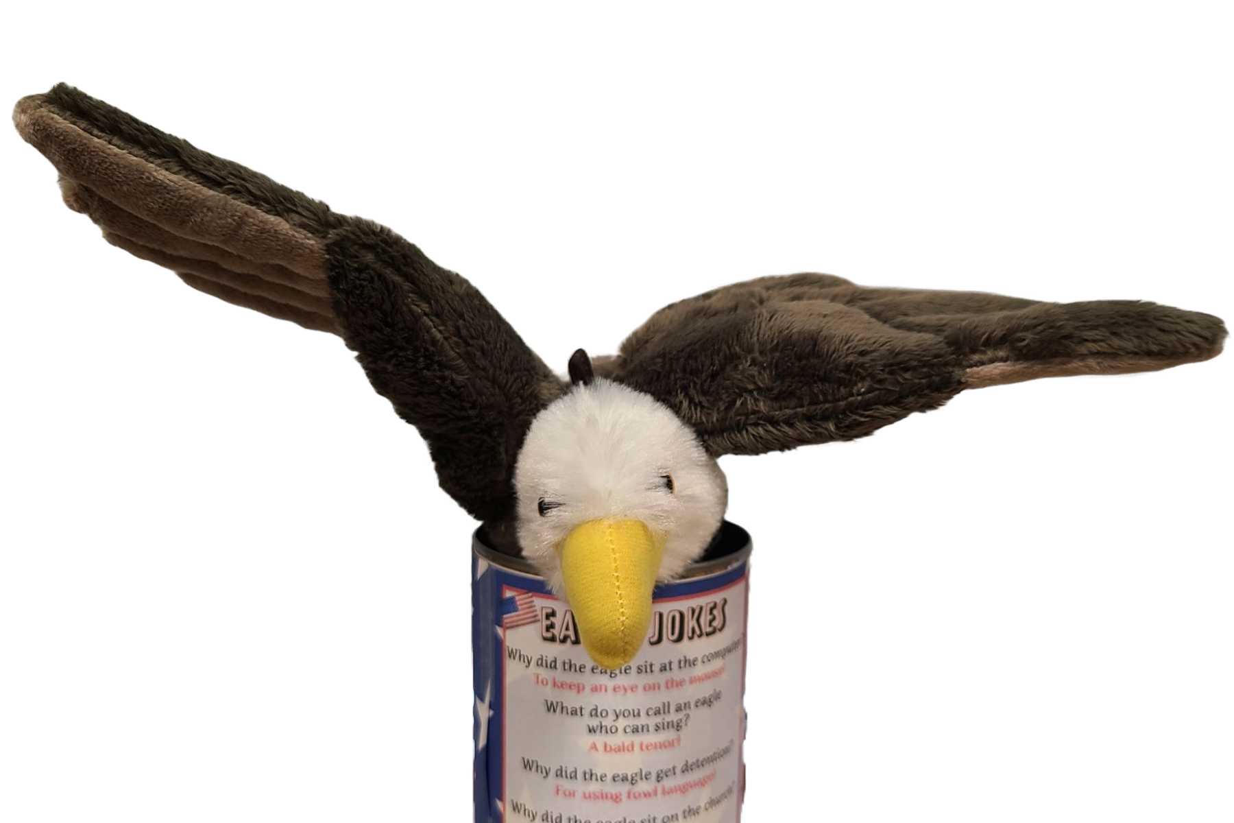 Canned Gifts - Liberty The Canned Bald Eagle - Stuffed Animal