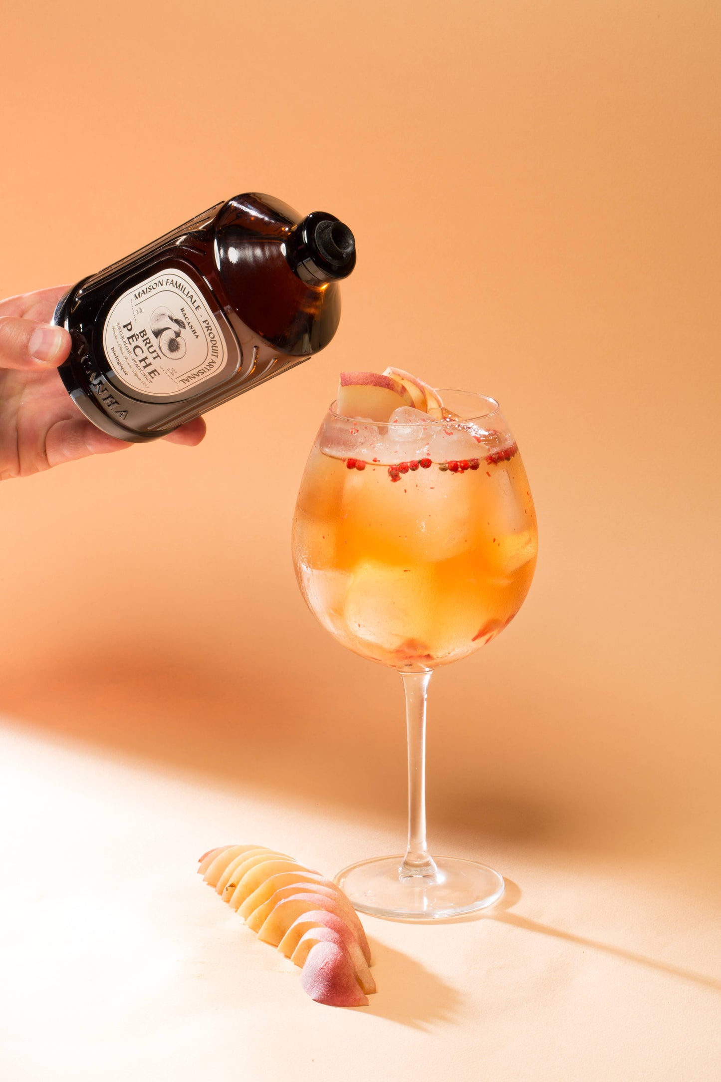 Bacanha - Peach Syrup - 13.5 oz.