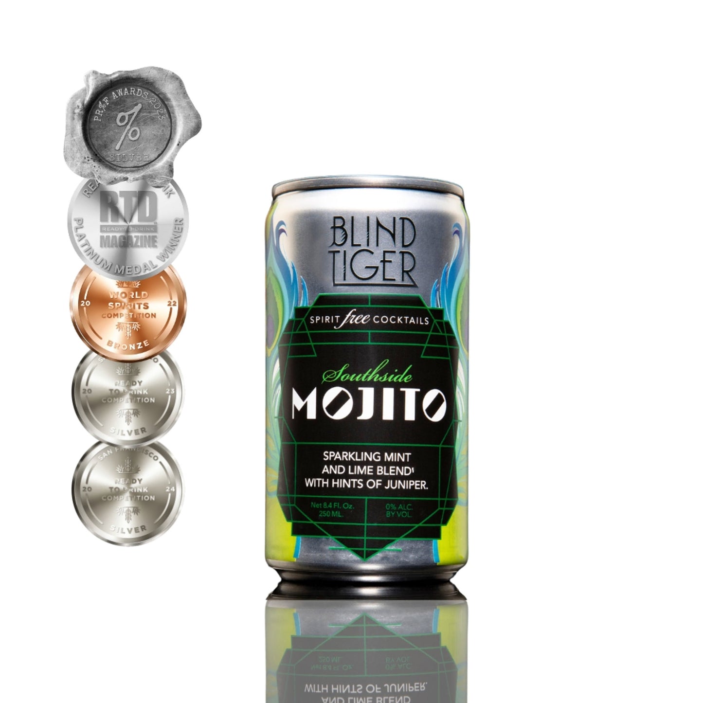 Blind Tiger - Southside Mojito - Non-Alcoholic Cocktail - 4-Pack
