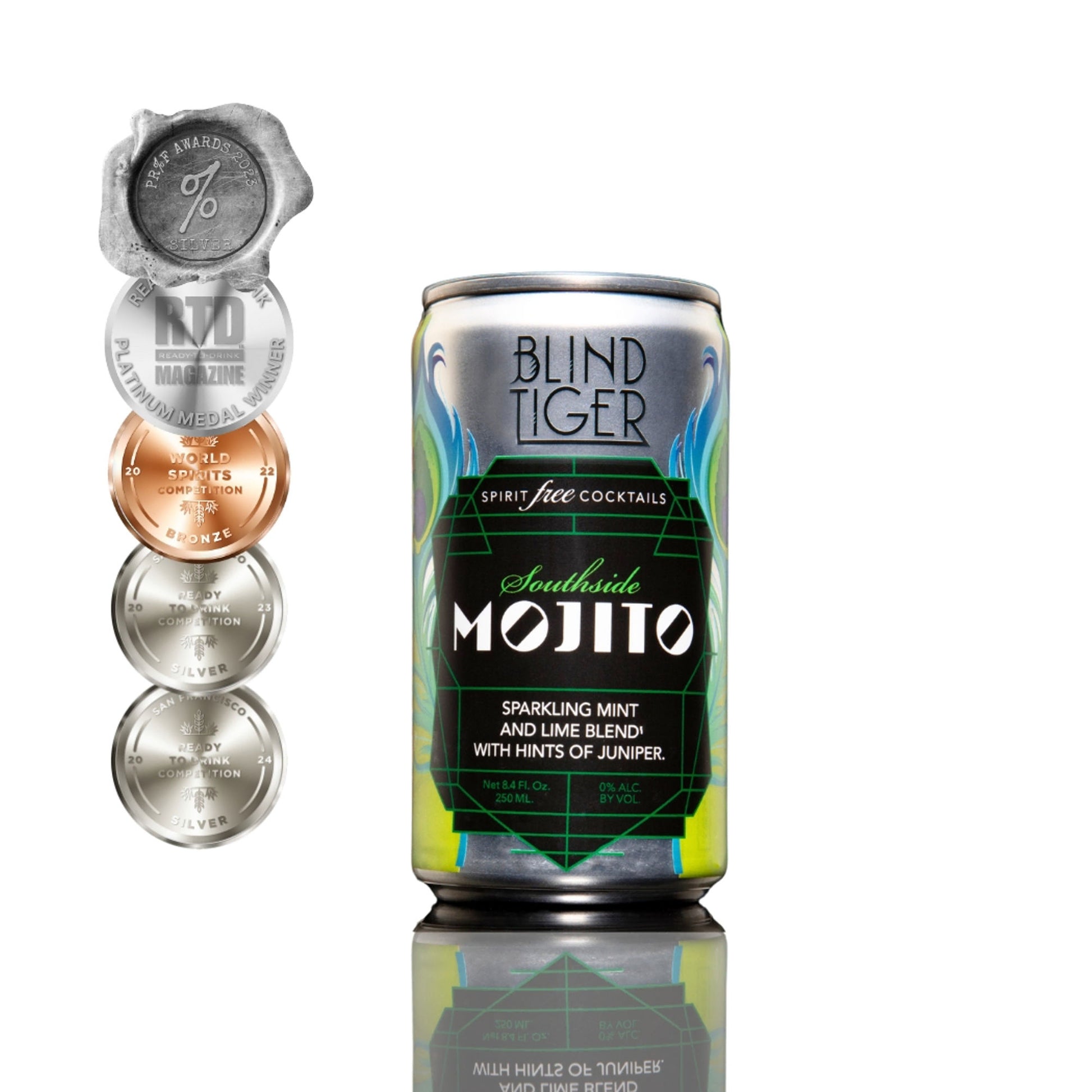 Blind Tiger - Southside Mojito - Non-Alcoholic Cocktail - 4-Pack