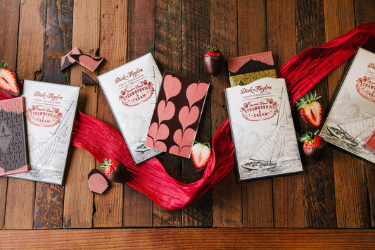 Dick Taylor - Strawberries & Cream White & Dark Chocolate - 2 oz.
