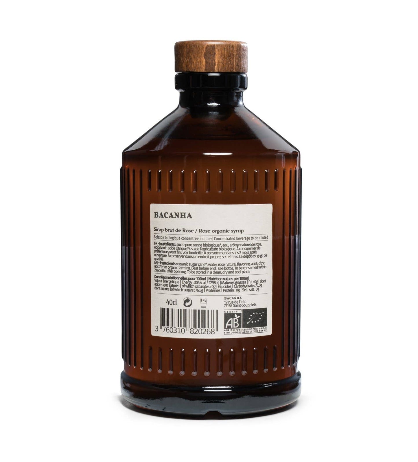 Bacanha - Rose Syrup - 13.5 oz.