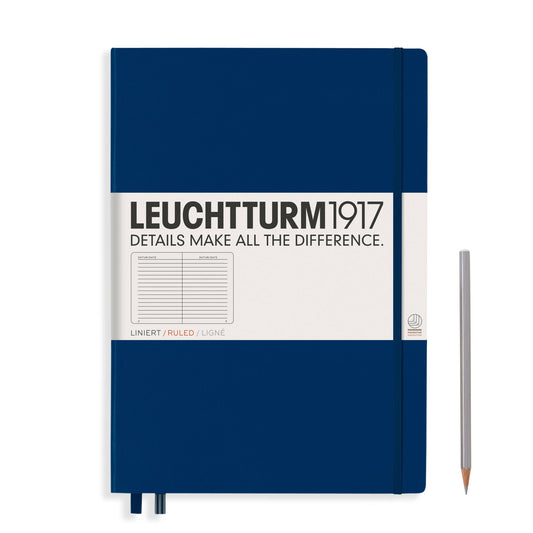 LEUCHTTURM1917 - Notebooks - Master Classic (A4+) - 235 Pages - Ruled, Navy