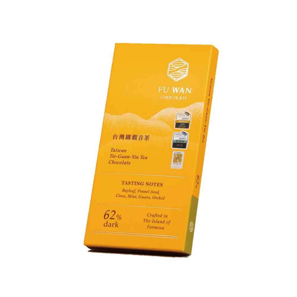Fu Wan - Taiwan Tie-Guan-Yin Tea Chocolate - 62% Dark - 45 g