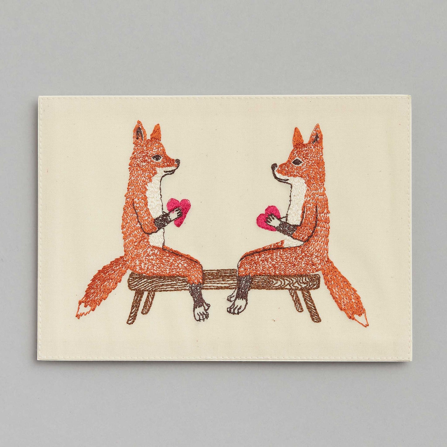 Coral & Tusk - Smitten Foxes Card