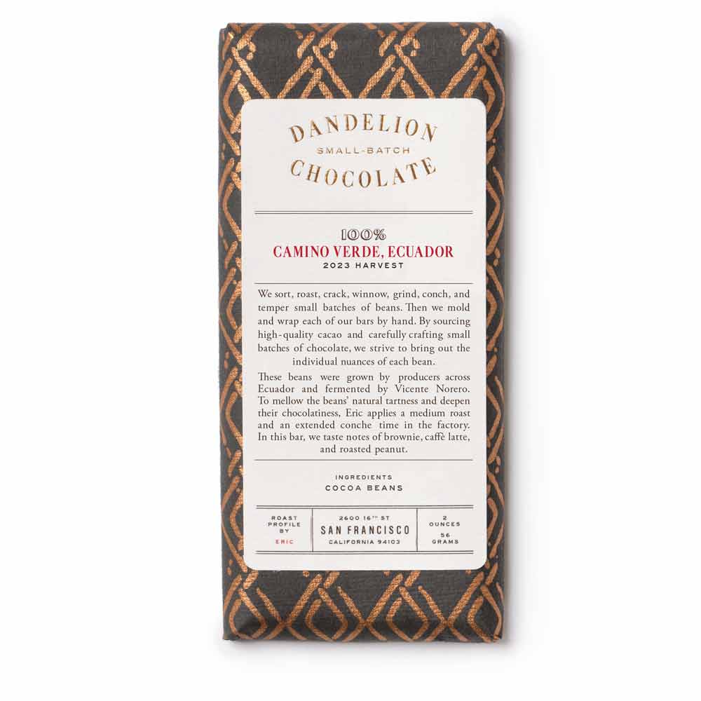 Dandelion Chocolate - Camino Verde - 100% - 56 g