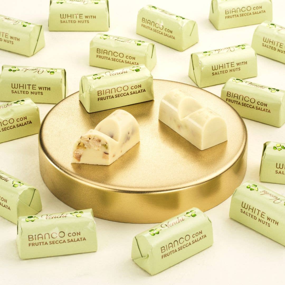 Venchi - Salted Mixed Nuts & White Chocolate Ingots