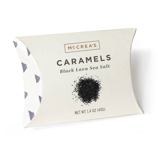 McCrea's Candies - Caramels Pillow Box - Black Lava Sea Salt - 1.4 oz.