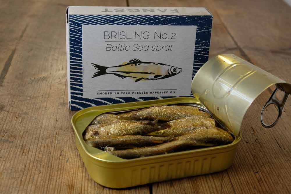Fangst - Brisling No. 2 - The Nordic Sardine - Baltic Sea Sprat Smoked Over Beech Wood - 100 g