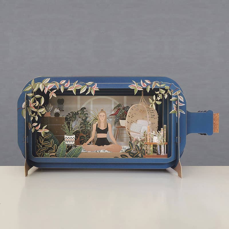 Alljoy Design - Message In A Bottle Pop Up Card - Yoga