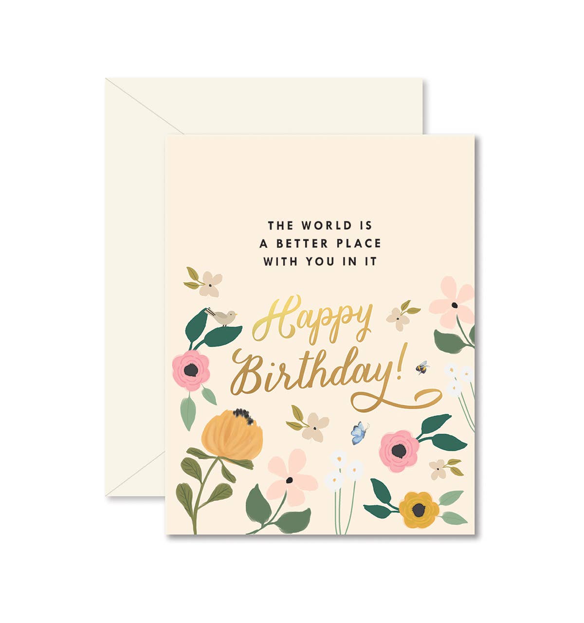 Ginger P. Designs - World Is A Better Place With You - Birthday Card