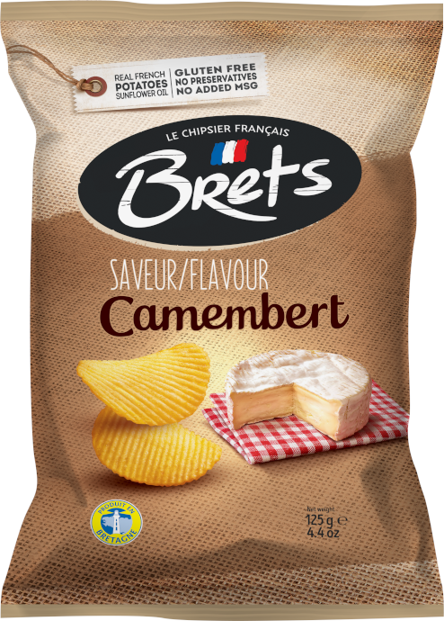 Brets - Potato Chips - Camembert Cheese - 125 g