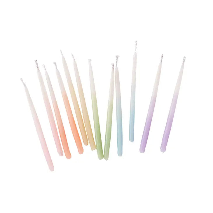 Knot & Bow - Assorted Ombre Beeswax Birthday Candles