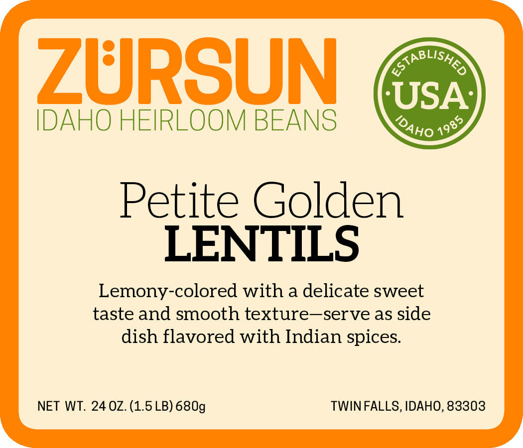 Zursun - Heirloom Petite Golden Lentil - 1.5 lb.