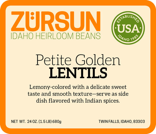 Zursun - Heirloom Petite Golden Lentil - 1.5 lb.