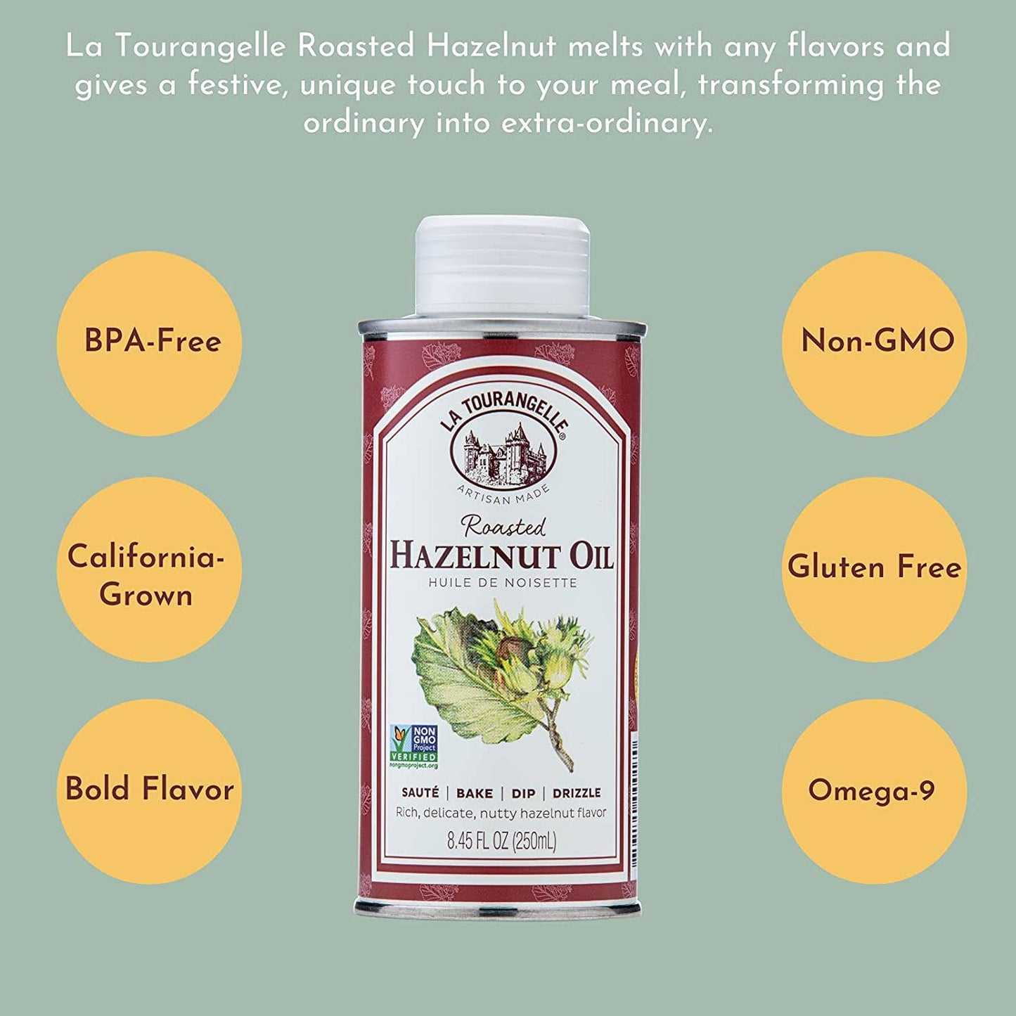 La Tourangelle - Roasted Hazelnut Oil - 8.45 oz.