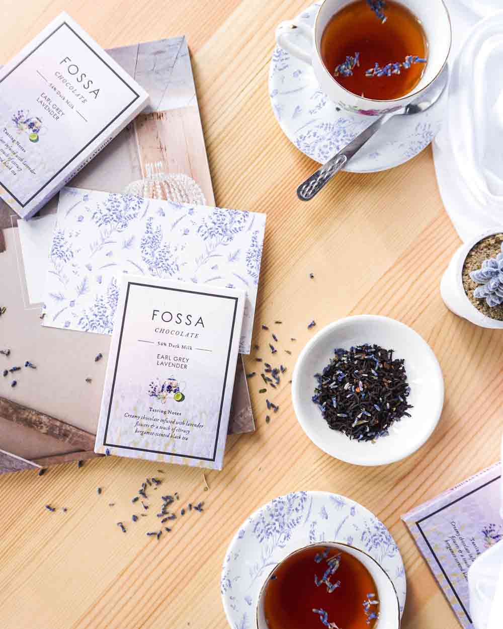 Fossa - Earl Grey Lavender - Dark Milk Chocolate - 50 g