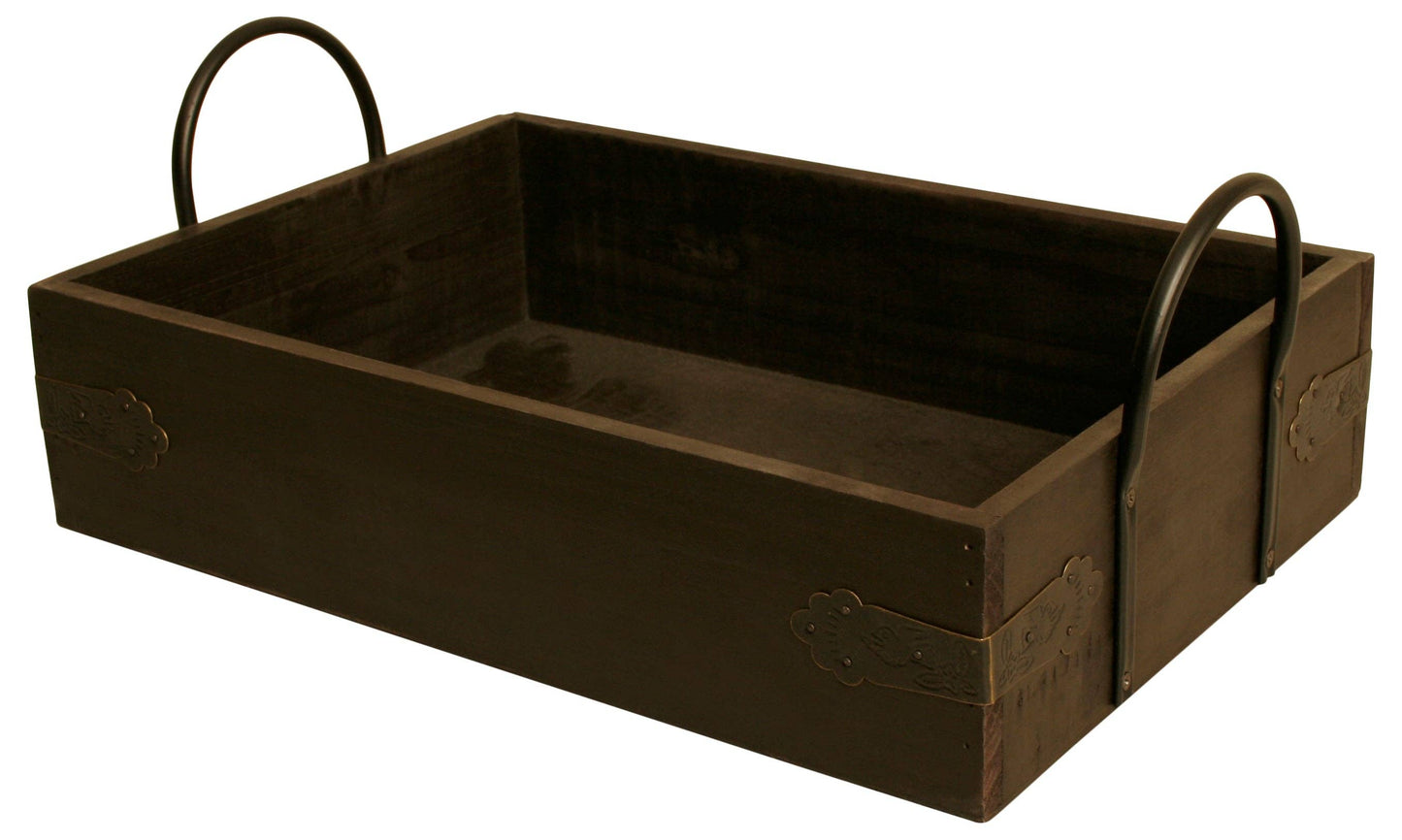 Empty Gift Basket - 12" Wood Serving Tray