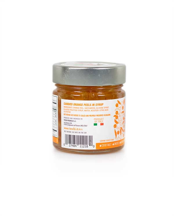 Toschi - Orange Peels In Syrup - 10.9 oz.