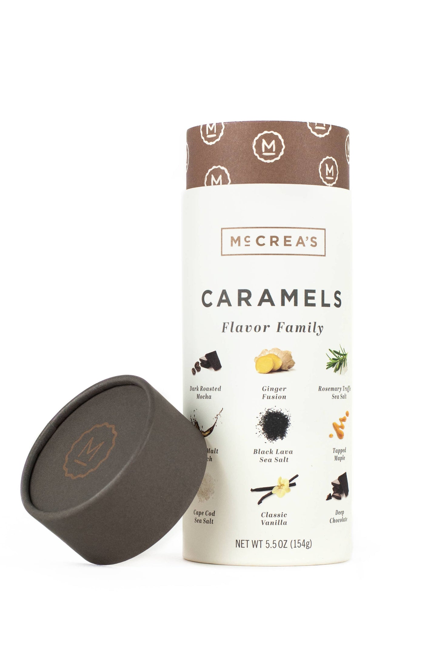 McCrea's Candies - Caramels Tall Tube - Flavor Family - 5.5 oz.