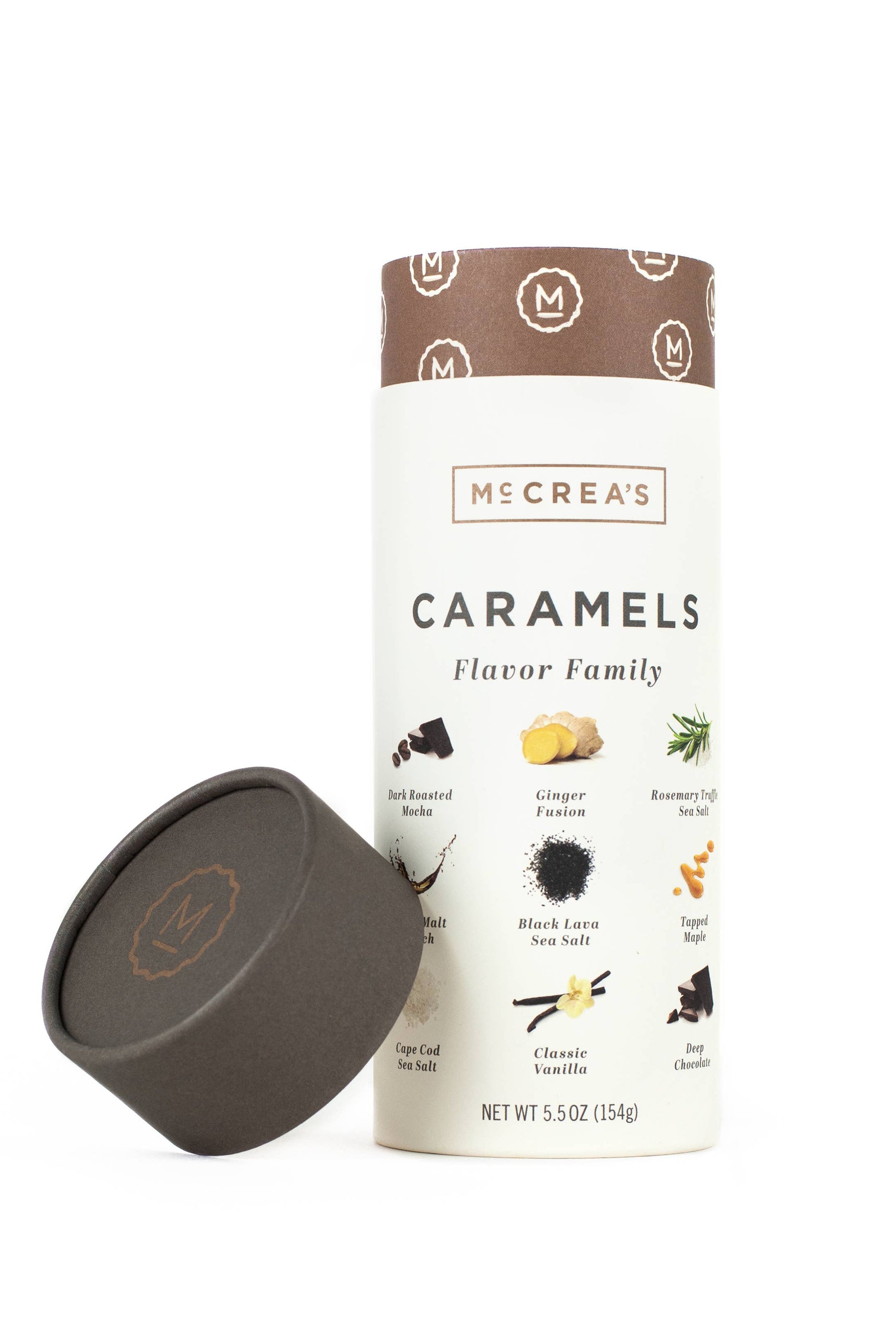 McCrea's Candies - Caramels Tall Tube - Flavor Family - 5.5 oz.