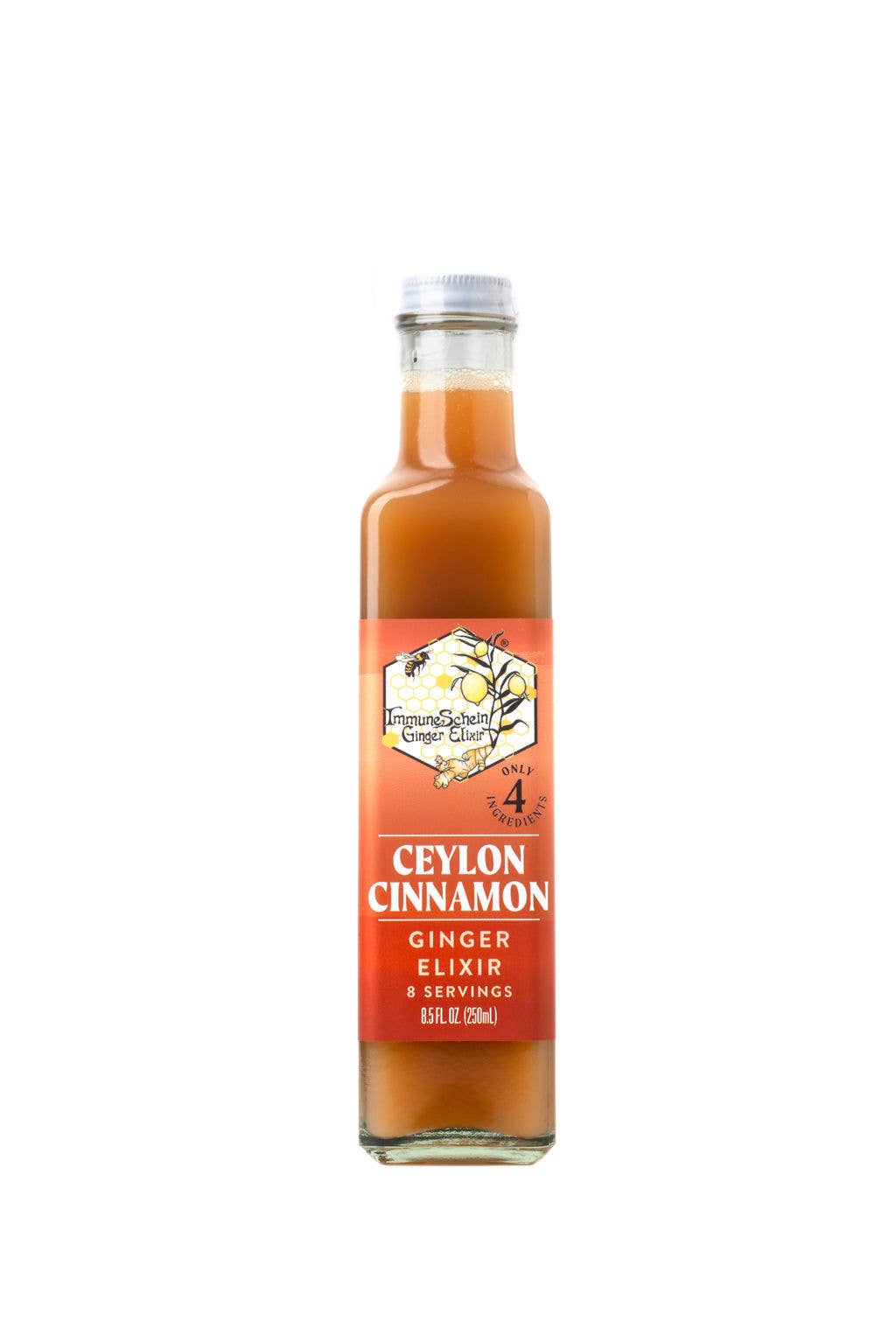 ImmuneSchein - Ceylon Cinnamon Ginger Elixir - 8.5 fl. oz. - Good Food Award Winner