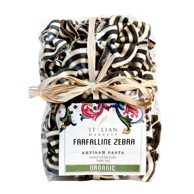 Marella - Farfalline Zebra (Small Black & White Striped Bowties) - 250 g