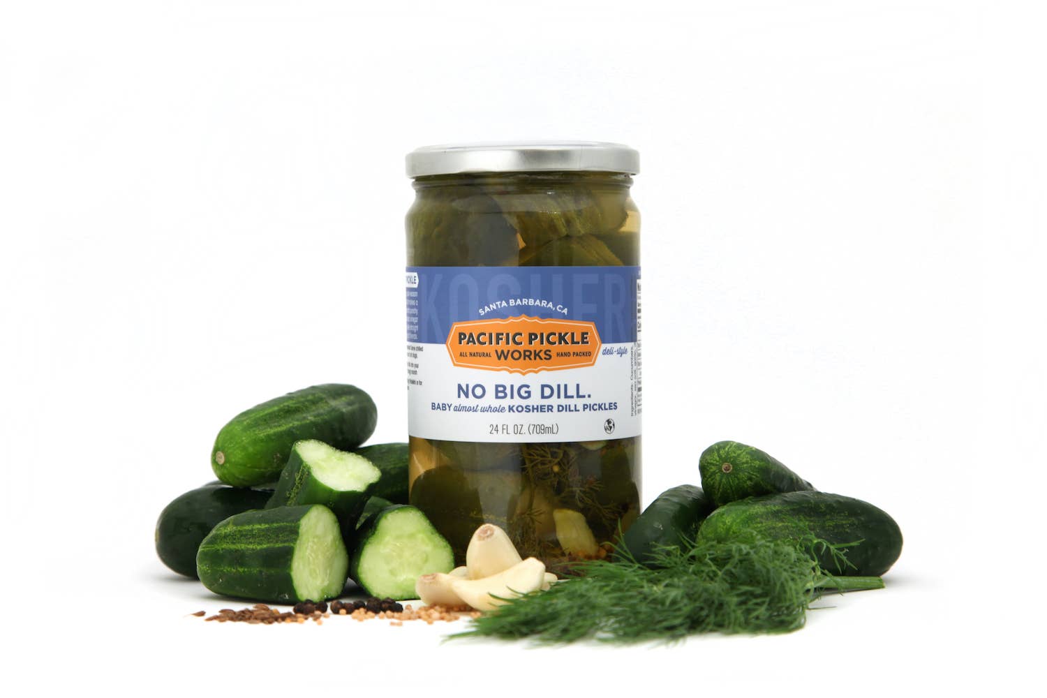 Pacific Pickle Works - No Big Dill - Kosher Baby Dill Pickles - 24 oz.