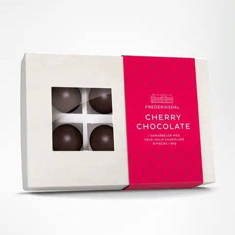 Friis Holm - Filled Chocolate Cherry Box - 8 Pieces - 75 g
